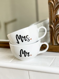 kubek MR & MRS  ZESTAW 2x kubek Prezent na Ślub rocznicę ślubu pojemność do wyboru  (1)