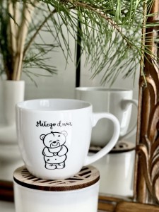 Kubek Misia MIŁEGO DNIA Serce kubek prezent na walentynki dla chłopaka pojemność do wyboru 