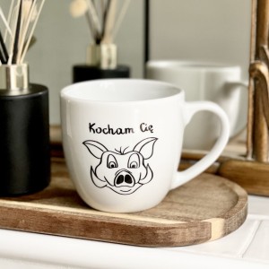 Kubek Kocham Cię Dziku kubek prezent na walentynki dla chłopaka pojemność do wyboru