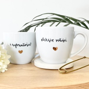 Eliksir Miłości...  i wytrwałości ZESTAW 2x kubek Prezent pojemność do wyboru 