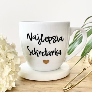 Najlepsza Sekretarka prezent dla Sekretarki - kubek  250/ 300ml / 450/ 500ml/ 1 litr podziękowanie sekretarce