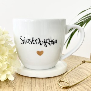 Siostrzyczka -kubek prezent siostrze pojemność do wyboru  