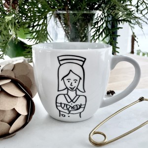 Położna prezent dla Położnej  - kubek  300ml / 500ml/ 1 litr podziękowanie położnej