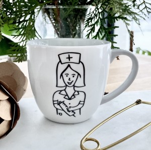 Pielęgniarka prezent dla Pielęgniarki  - kubek  300ml / 500ml/ 1 litr podziękowanie położnej 