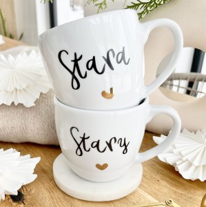 kubek STARA & STARY  ZESTAW 2x kubek Prezent na Ślub rocznicę ślubu pojemność do wyboru 