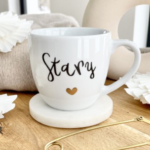 Kubek z napisem Stary pojemność do wyboru  250ml / 300ml /  350ml/ 500ml / 1 Litr  