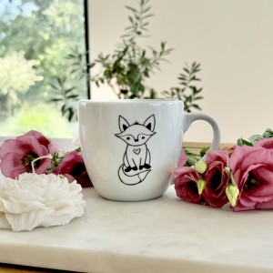 LISEK SERCE - kubek prezent dla chłopaka pojemność do wyboru