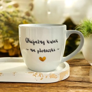 Oficjalny Kubek na Ploteczki Kubek filiżanka  prezent dla koleżanki pojemność do wyboru   