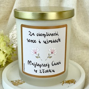 Świeca Sojowa Zapachowa w szkle Najlepszej cioci w żłobku 170 g  