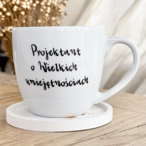 Porcelanowy Kubek dla Projektanta – Projektant o Wielkich Umiejętnościach | Prezent dla Projektanta