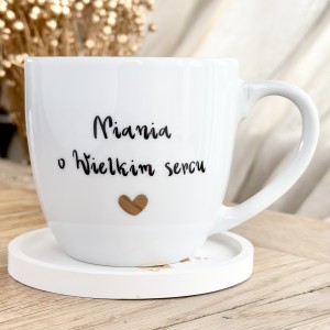 Porcelanowy Kubek dla Niani – Niania o Wielkim Sercu | Prezent dla Niani