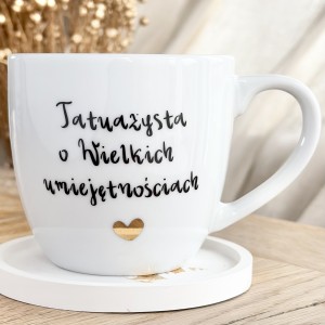 Porcelanowy Kubek dla Tatuażysty – Tatuażysta o Wielkich Umiejętnościach | Prezent dla Tatuażysty