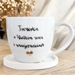 Porcelanowy Kubek dla Trenerki – Trenerka o Wielkim Sercu i Umiejętnościach | Prezent dla Trenerki