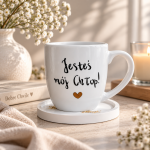 Kubek Jesteś mój chłop  - kubek  300ml / 500ml/ 1 litr kubek z przesłaniem dziewczynie chłopakowi na święta walentynki mężowi i żonie   (1)