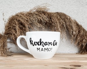 kubek z napisem Kocham Cię Mamo kubek filiżanka pojemność do wyboru kubek prezent dla  mamy kubek prezent na dzień matki 