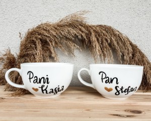 kubek Pan & Pani ZESTAW 2x kubek Prezent na rocznicę ślubu pojemność do wyboru 