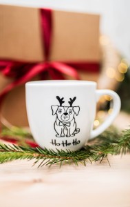 Świąteczny Kubek PUG DOG kubek prezent na święta